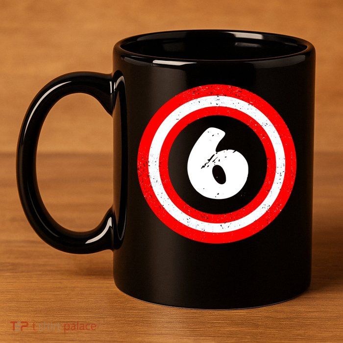 Captain 6th Birthday 11oz C Handle Ceramic Mug