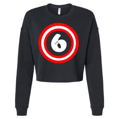 Captain 6th Birthday Cropped Pullover Crew