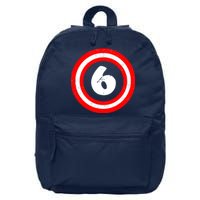 Captain 6th Birthday 16 in Basic Backpack