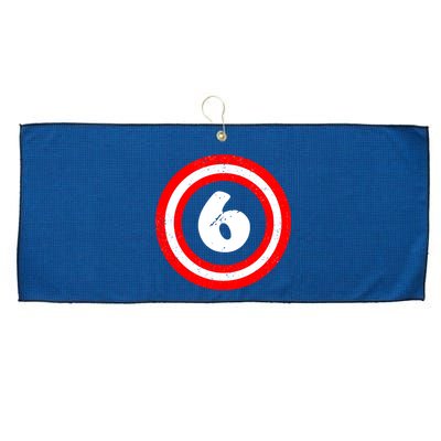 Captain 6th Birthday Large Microfiber Waffle Golf Towel