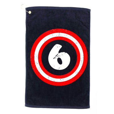 Captain 6th Birthday Platinum Collection Golf Towel