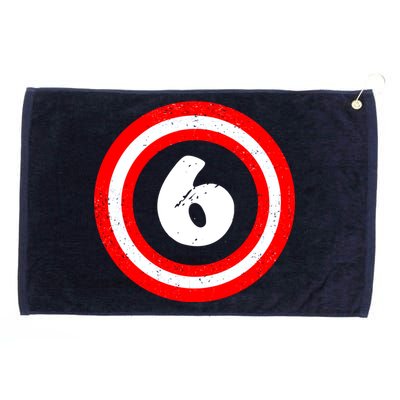 Captain 6th Birthday Grommeted Golf Towel