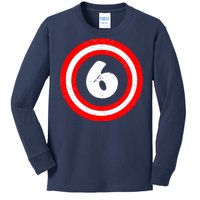 Captain 6th Birthday Kids Long Sleeve Shirt