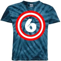 Captain 6th Birthday Kids Tie-Dye T-Shirt