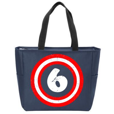 Captain 6th Birthday Zip Tote Bag