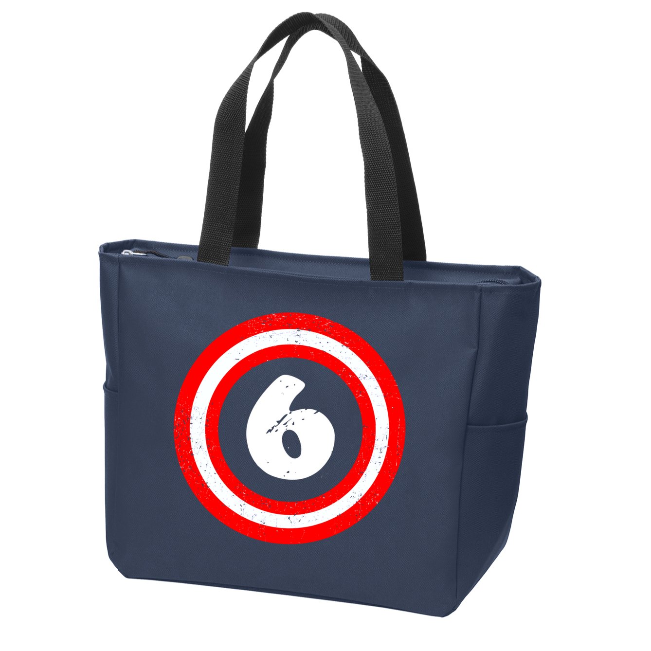 Captain 6th Birthday Zip Tote Bag