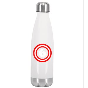 Captain 6th Birthday Stainless Steel Insulated Water Bottle