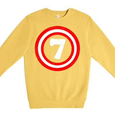 Captain 7th Birthday Premium Crewneck Sweatshirt