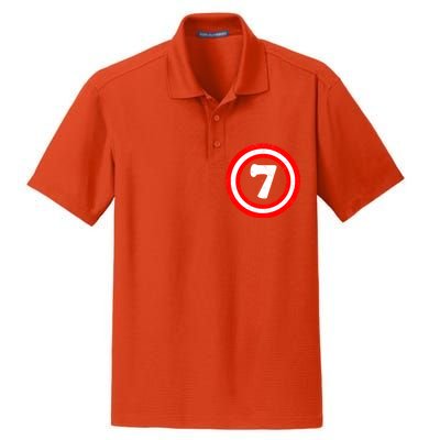 Captain 7th Birthday Dry Zone Grid Polo