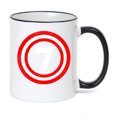 Captain 7th Birthday 11oz Black Color Changing Mug