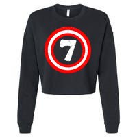 Captain 7th Birthday Cropped Pullover Crew