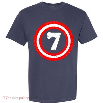 Captain 7th Birthday Garment-Dyed Heavyweight T-Shirt