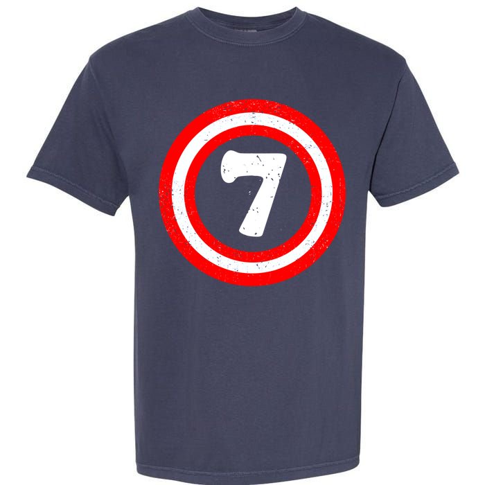 Captain 7th Birthday Garment-Dyed Heavyweight T-Shirt