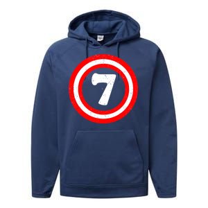 Captain 7th Birthday Performance Fleece Hoodie