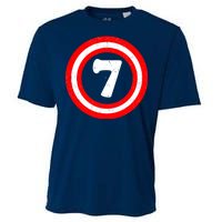 Captain 7th Birthday Cooling Performance Crew T-Shirt