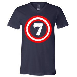 Captain 7th Birthday V-Neck T-Shirt