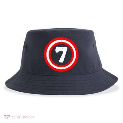Captain 7th Birthday Sustainable Bucket Hat
