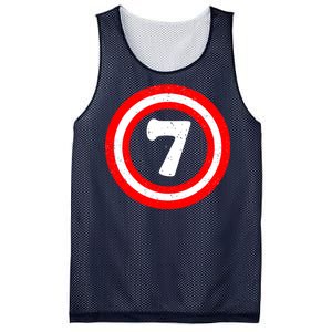 Captain 7th Birthday Mesh Reversible Basketball Jersey Tank