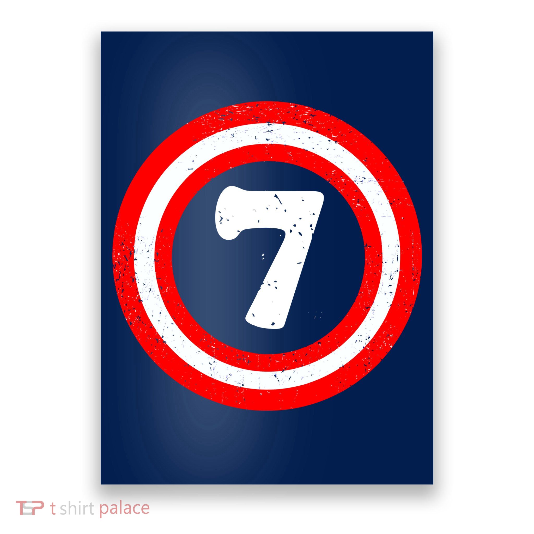 Captain 7th Birthday Poster