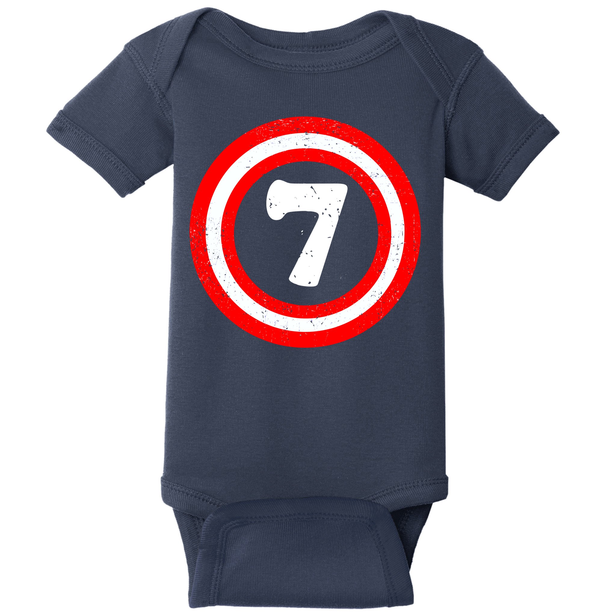 Captain 7th Birthday Baby Bodysuit