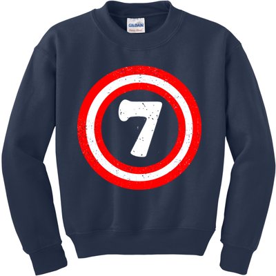 Captain 7th Birthday Kids Sweatshirt