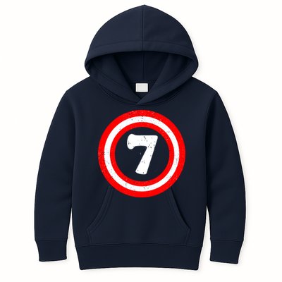 Captain 7th Birthday Kids Hoodie