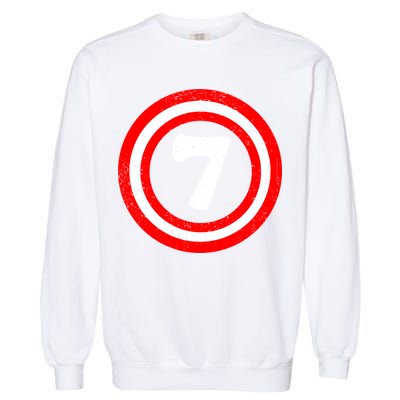 Captain 7th Birthday Garment-Dyed Sweatshirt