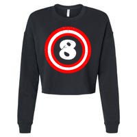 Captain 8th Birthday Cropped Pullover Crew