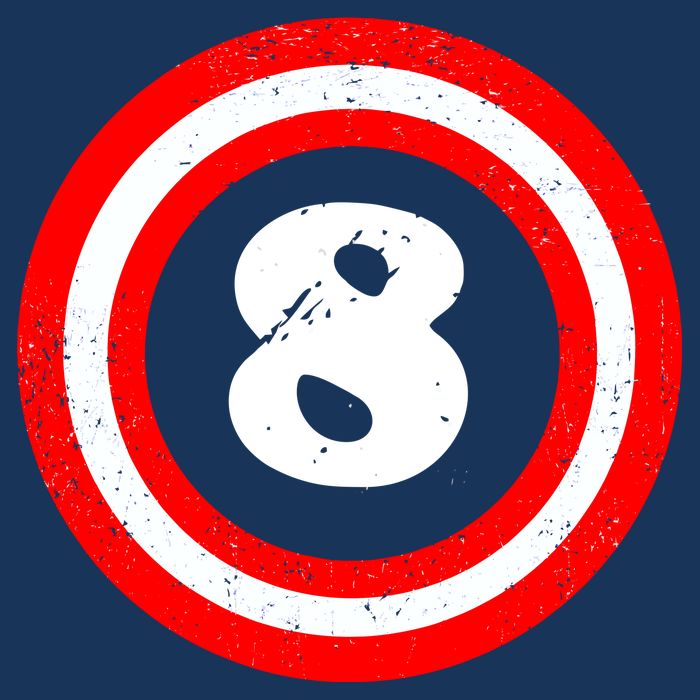 Captain 8th Birthday Cooling Performance Crew T-Shirt