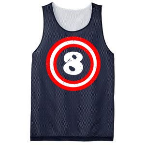 Captain 8th Birthday Mesh Reversible Basketball Jersey Tank