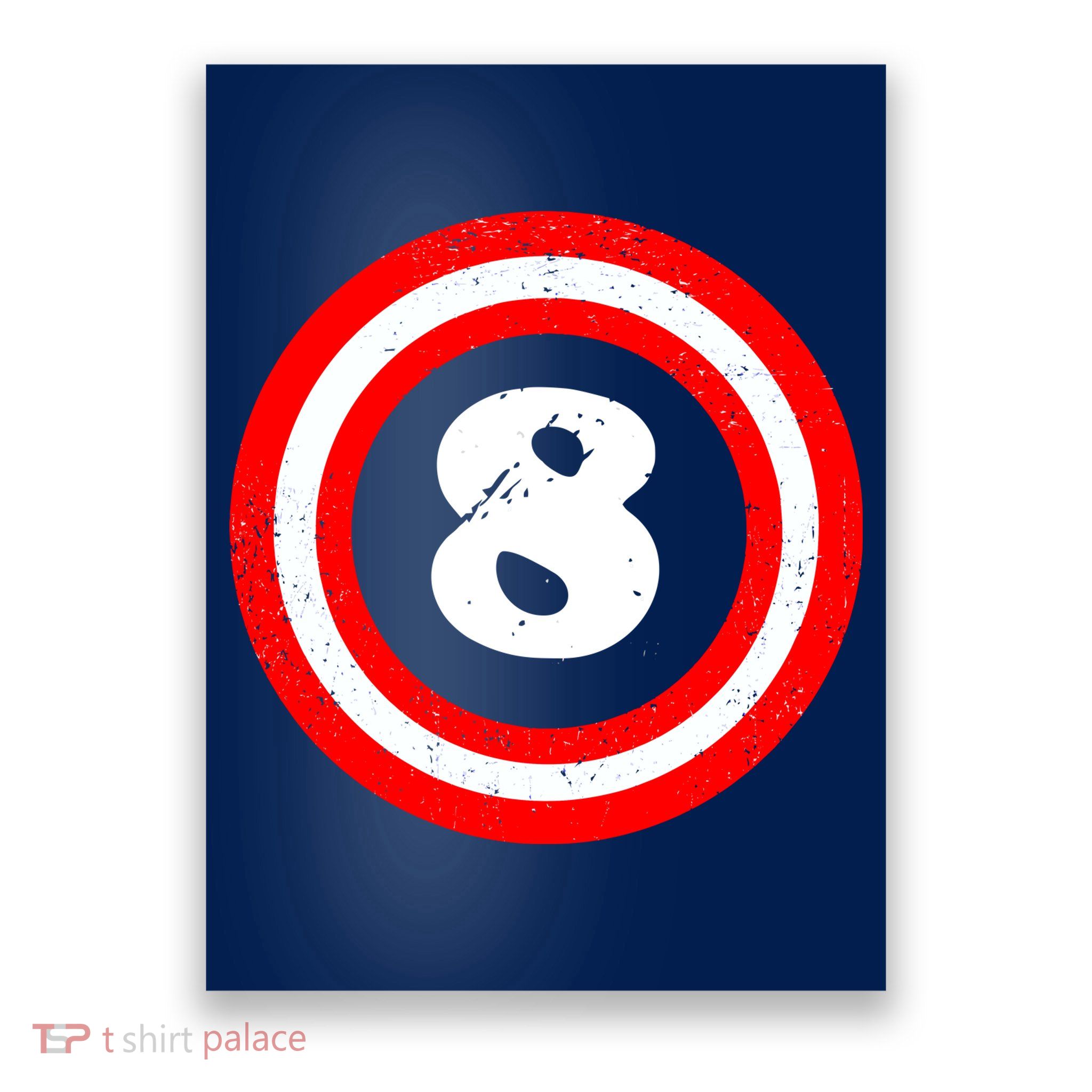 Captain 8th Birthday Poster