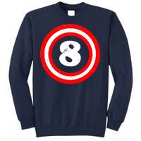 Captain 8th Birthday Tall Sweatshirt