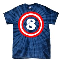 Captain 8th Birthday Tie-Dye T-Shirt