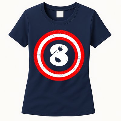 Captain 8th Birthday Womens T-Shirt