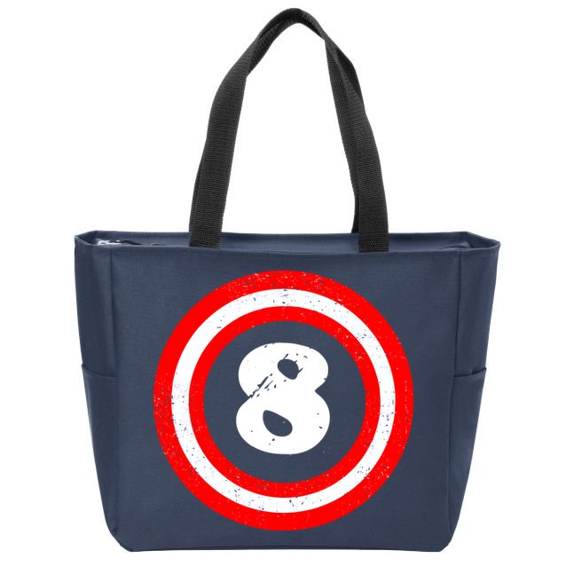 Captain 8th Birthday Zip Tote Bag