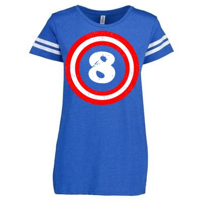 Captain 8th Birthday Enza Ladies Jersey Football T-Shirt