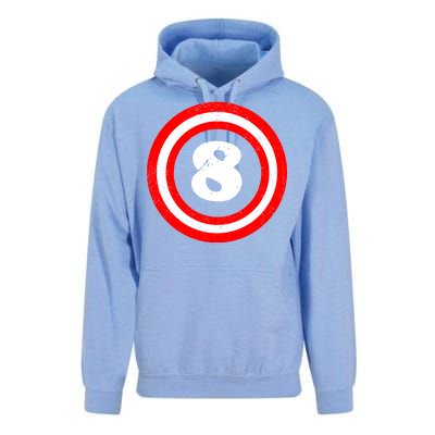 Captain 8th Birthday Unisex Surf Hoodie