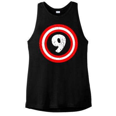 Captain 9th Birthday Ladies PosiCharge Tri-Blend Wicking Tank