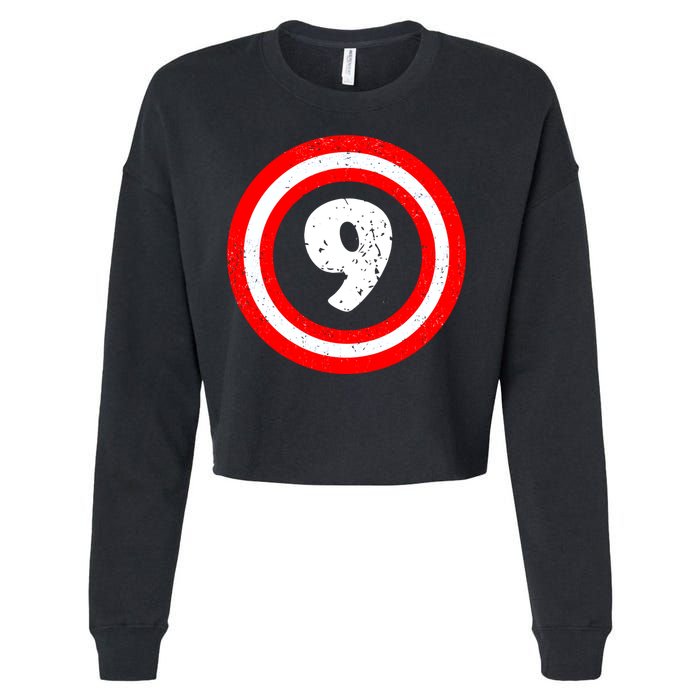 Captain 9th Birthday Cropped Pullover Crew