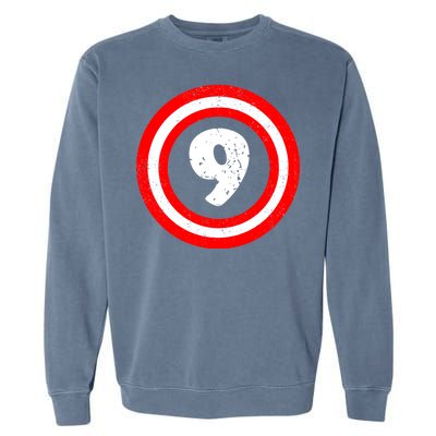 Captain 9th Birthday Garment-Dyed Sweatshirt