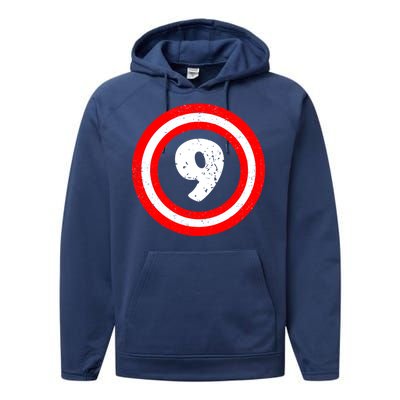 Captain 9th Birthday Performance Fleece Hoodie