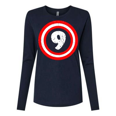 Captain 9th Birthday Womens Cotton Relaxed Long Sleeve T-Shirt