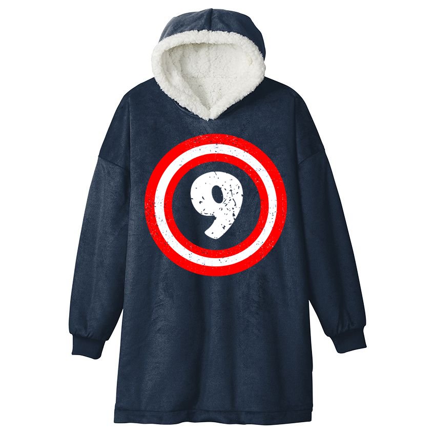 Captain 9th Birthday Hooded Wearable Blanket
