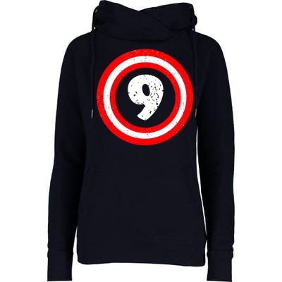 Captain 9th Birthday Womens Funnel Neck Pullover Hood