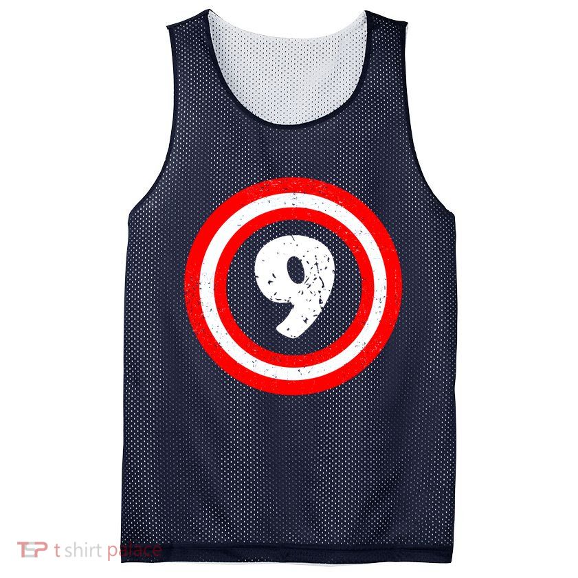 Captain 9th Birthday Mesh Reversible Basketball Jersey Tank