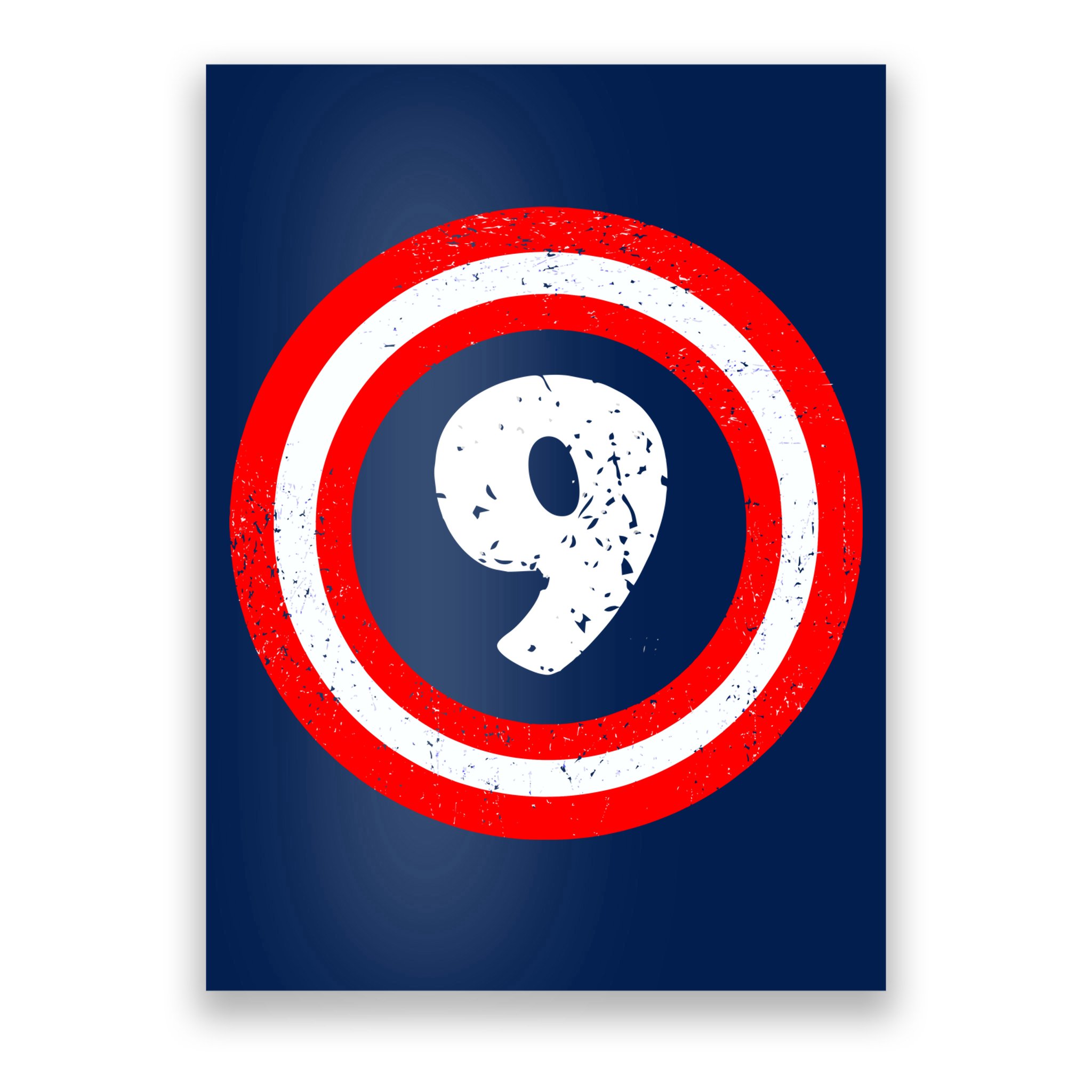 Captain 9th Birthday Poster