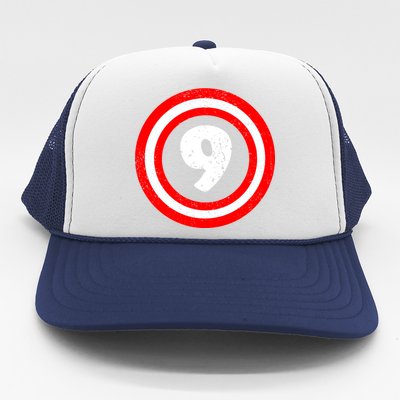 Captain 9th Birthday Trucker Hat