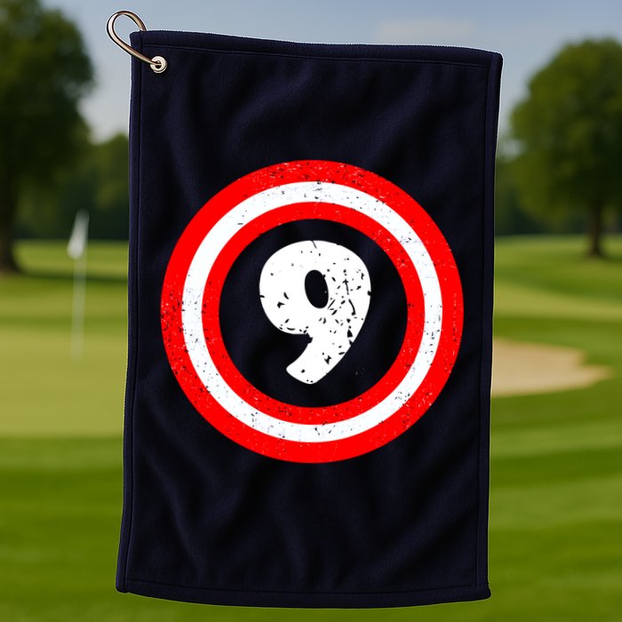 Captain 9th Birthday Golf Towel