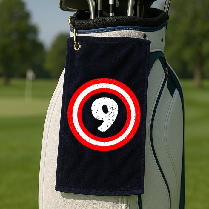 Captain 9th Birthday Golf Towel