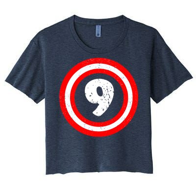 Captain 9th Birthday Women's Crop Top Tee